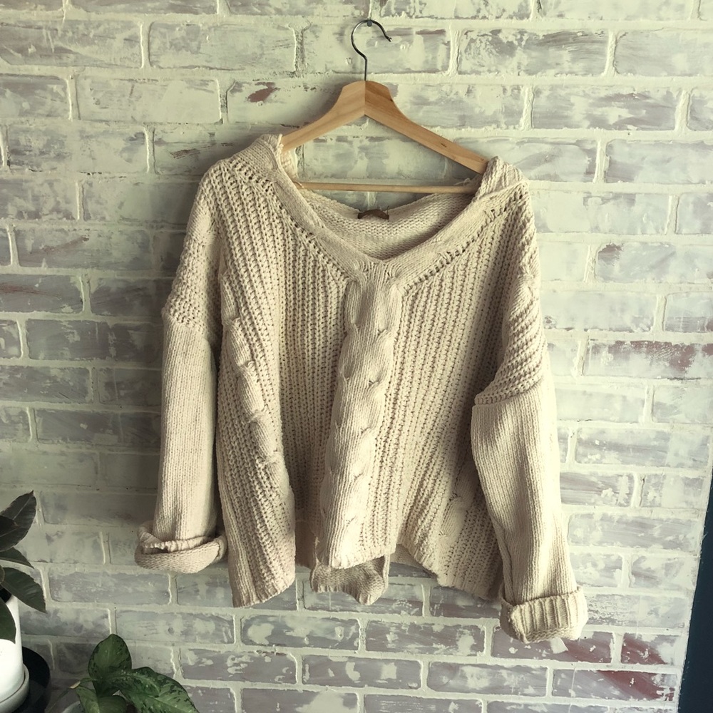 Oversized cuddle sweater